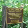 Julius J Knobeloch Woods Nature Preserve- sign