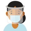 faceshield and mask