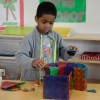 Boy Playing at the Classroom in Kentucky, Fort Campbell