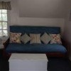 &#039;s Guest Cottage- blue sofa