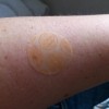 The Anpanman mosquito patches, as seen on my skin. there are smaller versions of these patches that have Pokemon (usually Pikachu) on the box. either or both can be bought at most any japanese drugstore (Segami, Mori, Kosmos)...