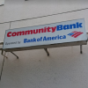 Community Bank signage in Yokosuka, Japan