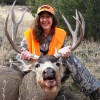 Deer and Woman in Colorado, Colorado Springs