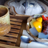 Tea and fruits in Kanagawa. Japan