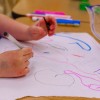 Young Child Learns to Draw in El Paso, Texas