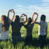 Teens at Wheat Field in El Paso, Texas