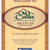 mi casa mexican restaurant kings bay Ga- menu