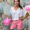 Cactus Flower Boutique &amp; Gifts Kingsville-pink shorts
