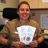 SARP counselor with brochures