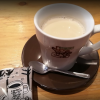 Coffee with creamer in Yokosuka, Japan