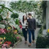 Couple Wandering in the Botanical Conservatory in Tacoma, Washington State