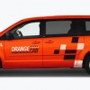 Orange cab taxi in jacksonville, Florida