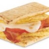 Bacon, egg and cheese flatbread