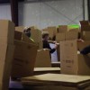 Relocation Assistance Office- Battle Creek ANGB sorting boxes
