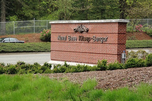 NBK Bangor front gate in Washington, U.S