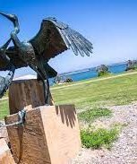 Grand Caribe Shoreline Park-bird statue