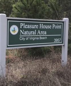 pleasure house point natural area virginia beach-sign