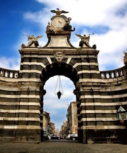 Porta Garibaldi in Catania, Italy