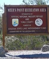 Meers Point Trail Yuma- sign