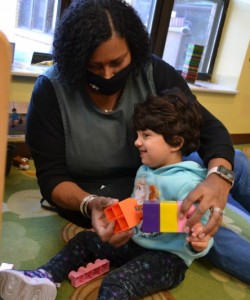 Teacher and Child Playing in Colorado, Colorado Springs