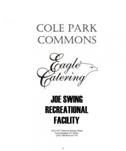 Cole Park Catering Flyer in Kentucky, Fort Campbell