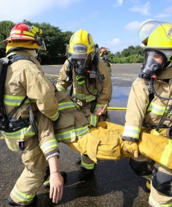 Emergency Fire Department dispatch at Atsugi, Japan