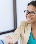 case management- scott afb- lady with eyeglass
