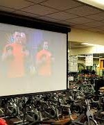 Omni Fitness Center-Beale AFB-projection screen