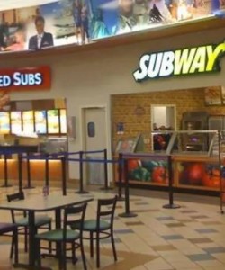 Subway food Court in Eielson, Alaska