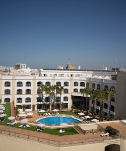 Hotel Duque de Najera Aerial View in Rota, Spain