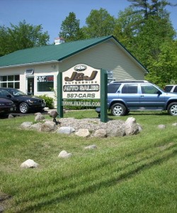 J&amp;J Enterprise Auto Sales sign