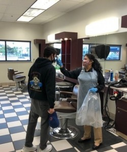 Barbershop in Catania, Italy