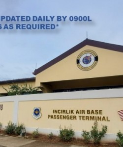 Incirlik Passenger Terminal in Adana, Turkey