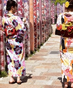 kimono in Sasebo, Japan