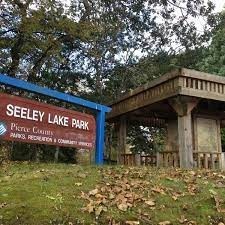 seeley lake park lakewood wa- sign