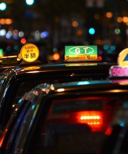 Taxi in Sasebo, Japan