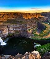 Palouse Falls State Park- washington state- sunset