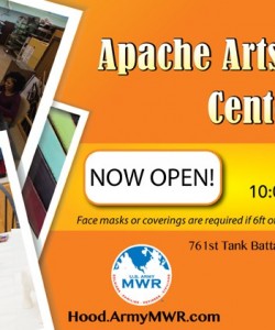 Apache Arts Crafts Opening Banner in Texas, Fort Hood