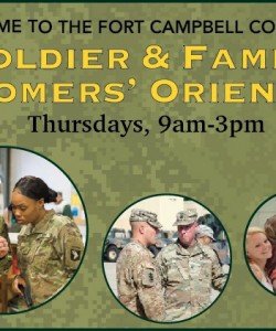 New Commers Orientation Banner in Kentucky, Fort Campbell