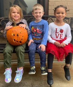 Children Sitting in a Bench in Kentucky, Fort Campbell