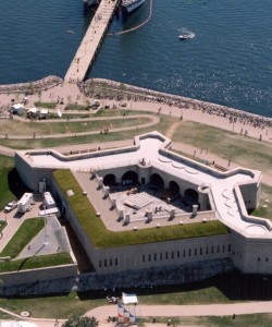 Fort Trumbull Aerial View in New London Connecticut