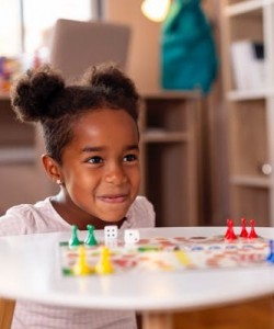 Girl Smiling while Playing in Kentucky, Fort Campbell