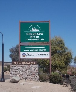 Colorado River State Historic Park-sign