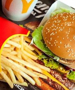 MC Donald Fries and Burgers in Atsugi, Japan