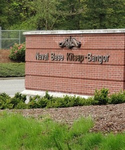 NBK Bangor front gate in Washington, U.S