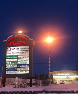 North Pole Plaza in Alaska