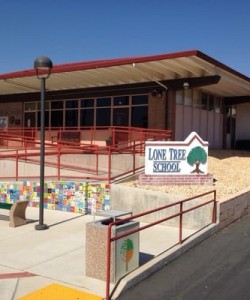 Lone Tree School- sign
