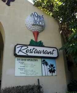 19TH HOLE RESTAURANT, LOUNGE &amp; CATERING- NAS NORTH ISLAND golf ball