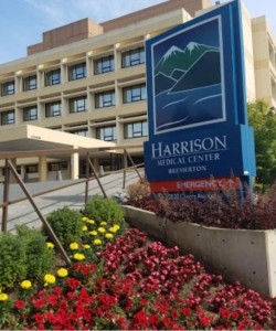 Outside Harrison medical Center in Bremerton, Washington