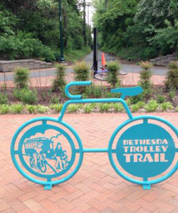 Bethesda Trolley Trail- sign